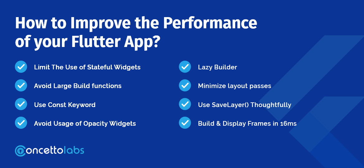 How to Improve the Performance of your Flutter App?