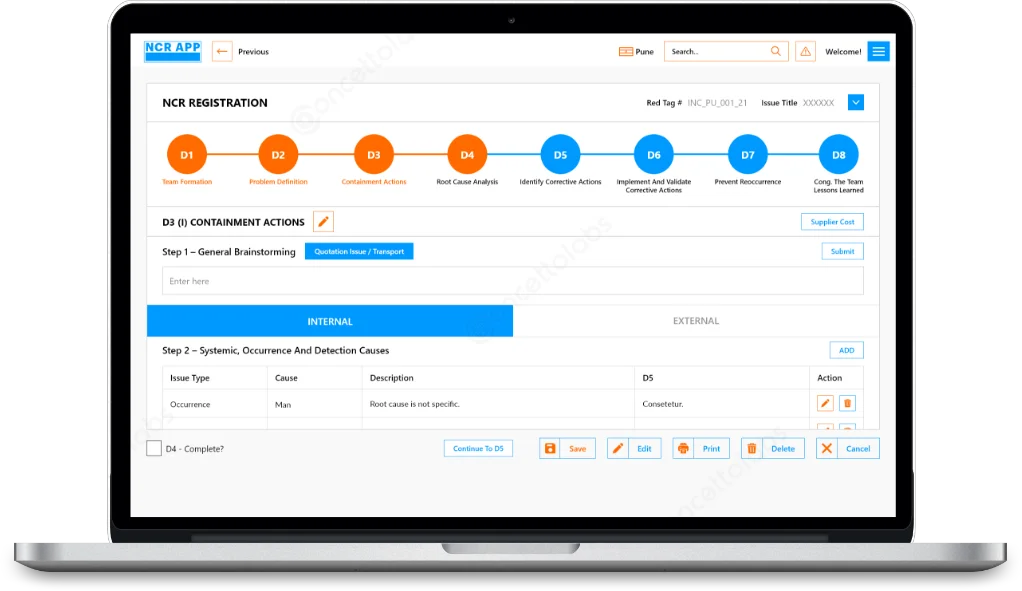 Automating Non-Conformity Reports