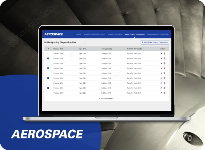 Aeronautical Parts Quality Inspection Tool