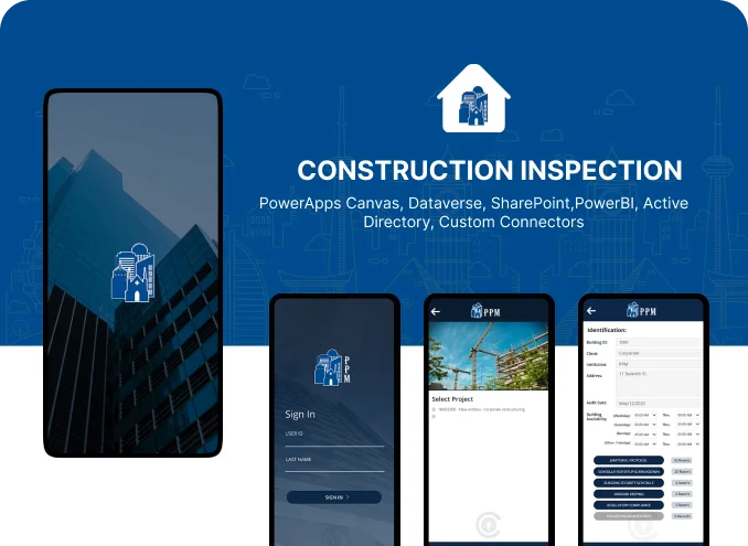 Construction inspection log app