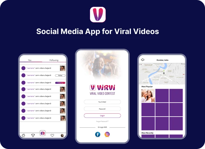 Social Media App for Viral Videos