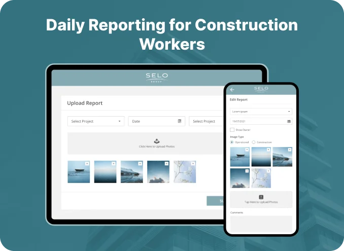 Daily reporting for construction workers