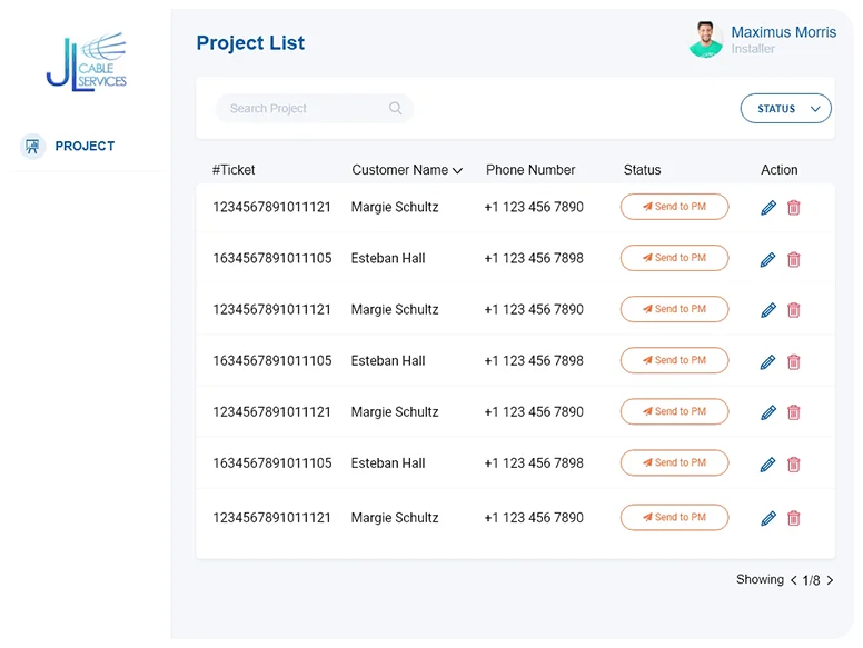 Cable Surveying and Intallation PowerApps