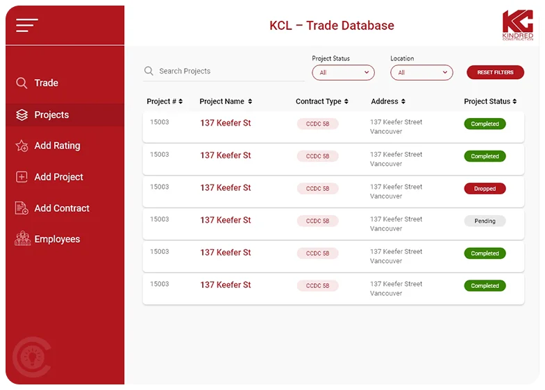 Construction Vendor Management PowerApps