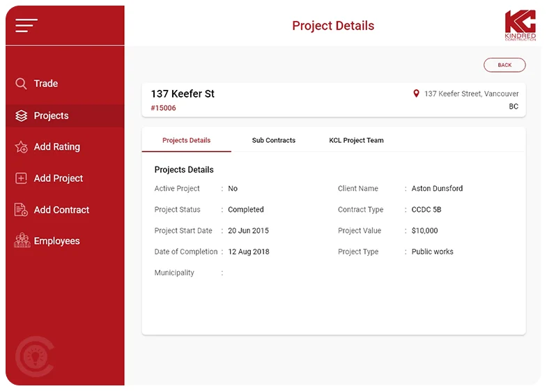 Construction Vendor Management PowerApps