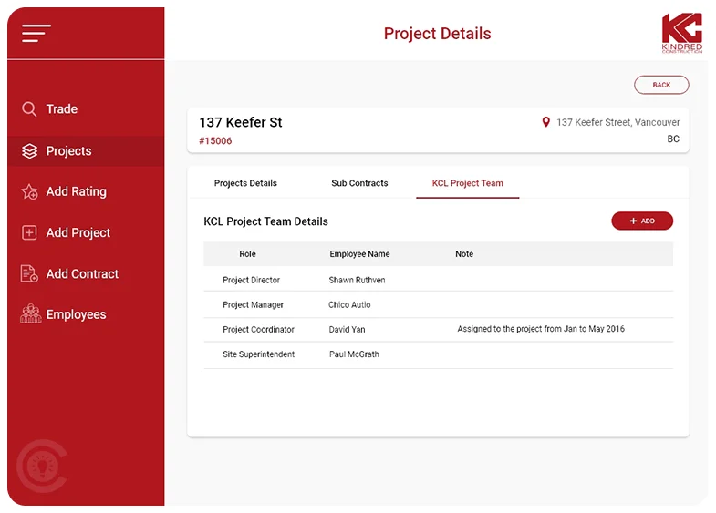 Construction Vendor Management PowerApps