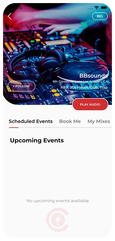 LIVE DJ Concerts App Development