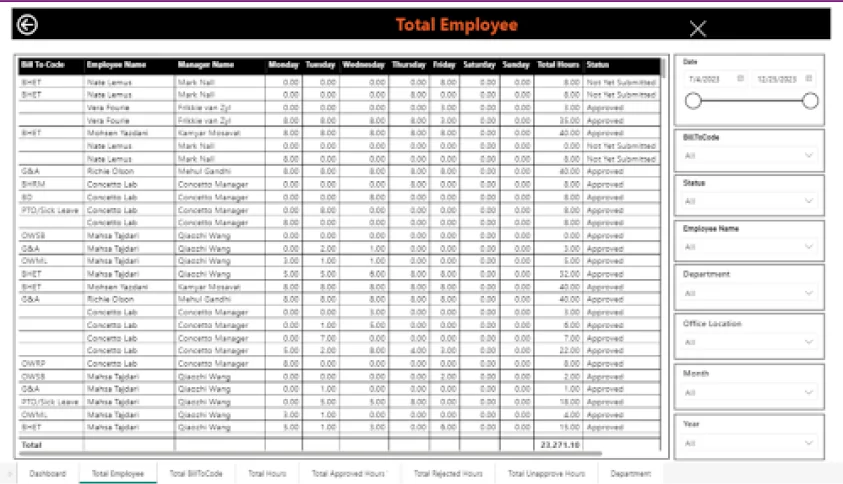 TimeSheet Managment